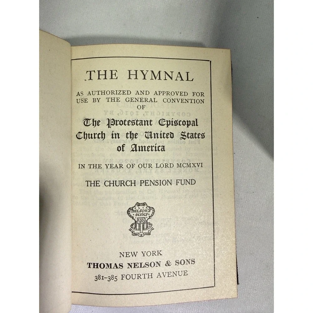 Joined The Hymnal and Common Prayer Book Set 1920's Antique Pocket Sized 4